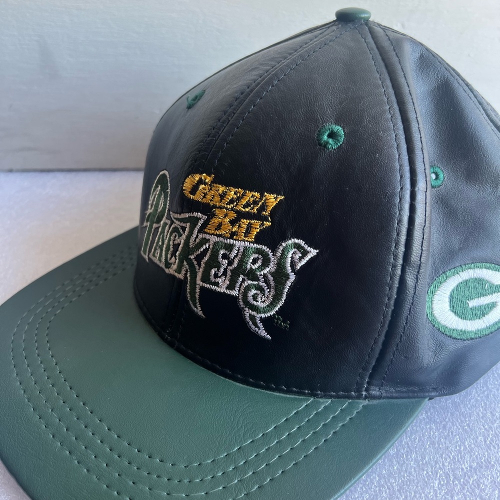 Green Bay Packers Leather Cap
